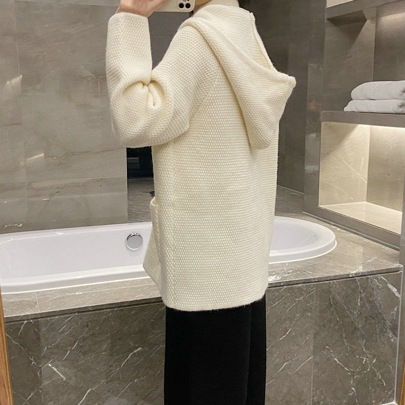Thom Browne Women's Hooded Knitted Cardigan