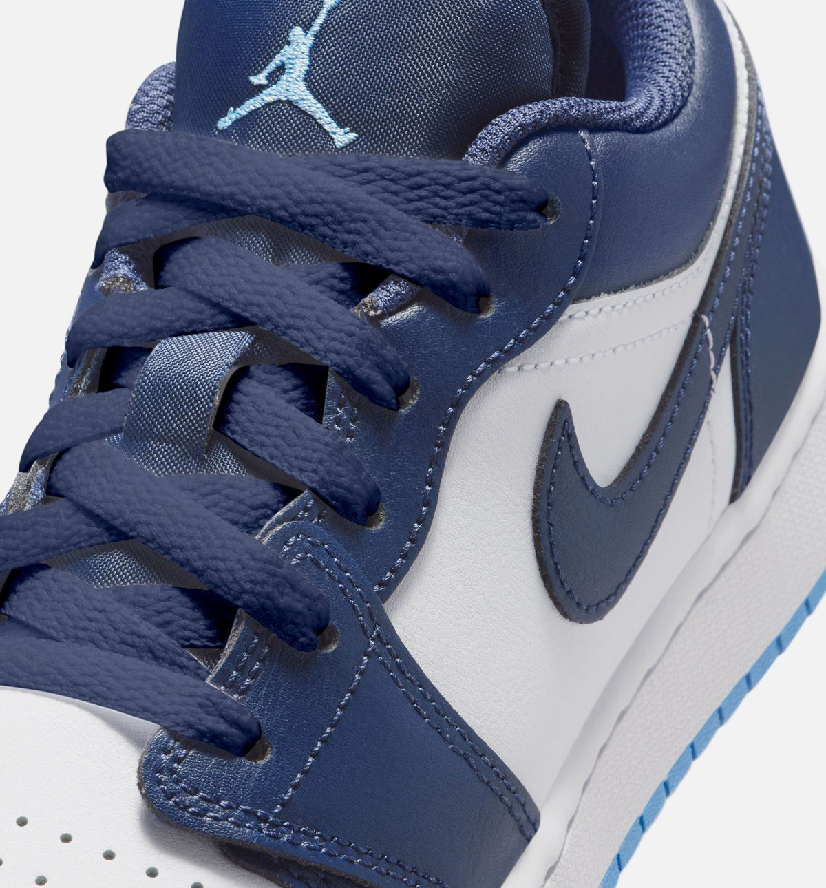 Air Jordan 1 Low Grade School Sneakers - Deep Navy / University Blue / White