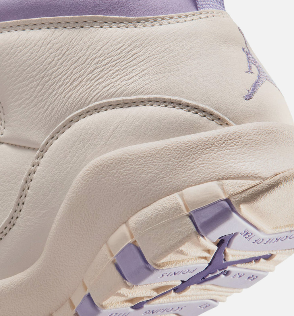 Air Jordan 10 Retro 'Hydrangeas' - Women's Lifestyle Sneaker (Chalk/Hydrangeas/Wild Grape)