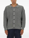 Family First buttoned waffle cardigan