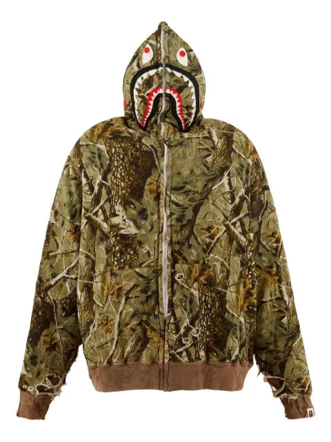 SAINT MXXXXXX x A Bathing Ape® shark-print hoodie
