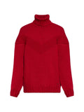 DSQUARED2 roll-neck chevron-knit sweater