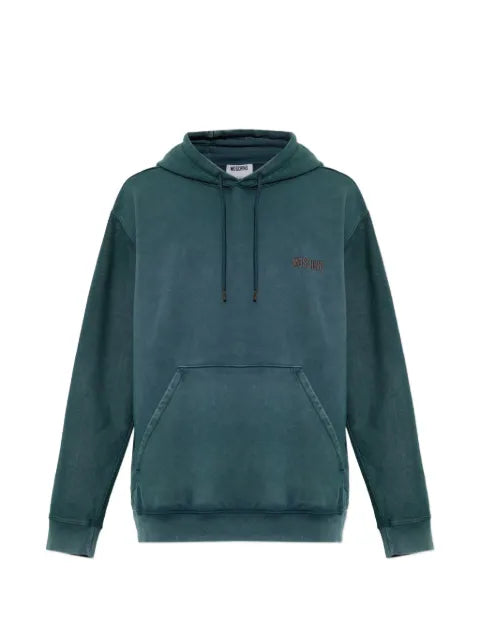 Moschino logo-embroidered drawstring hoodie