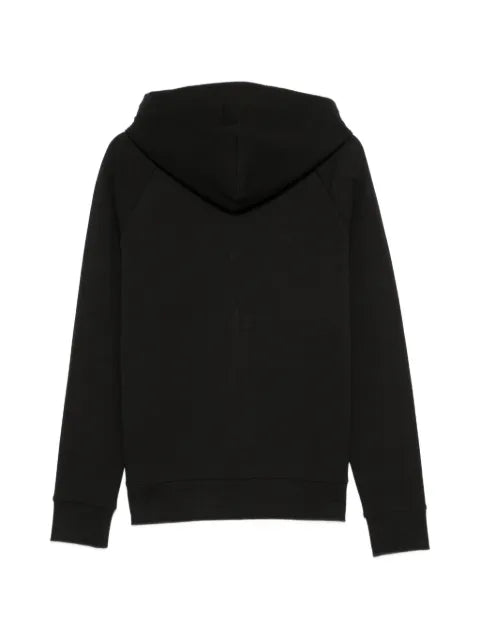 BOSS logo-print zip-up hoodie