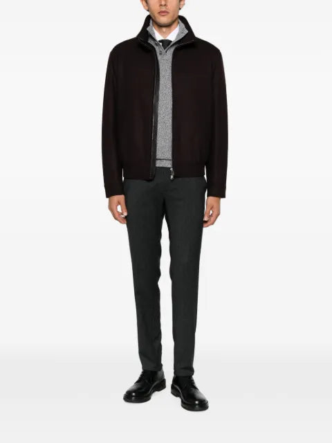 Brioni high-neck zip-up jacket