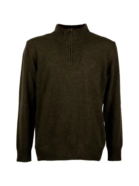 BROOKSFIELD quarter-zip knitted sweater