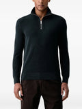 Marc O'Polo quarter-zip waffle-knit sweater