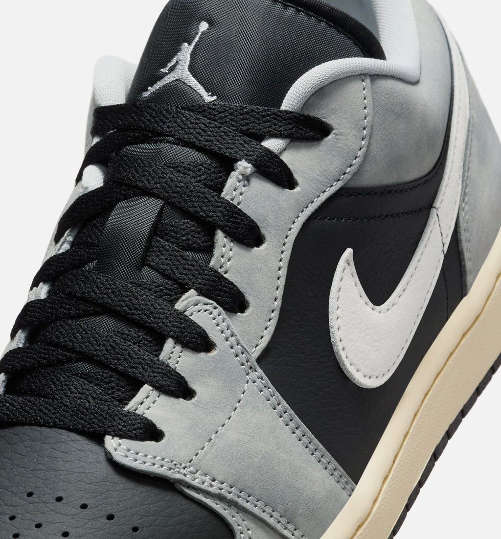 Air Jordan 1 Low SE Men's Lifestyle Shoes - Light Smoke Grey/White/Off Noir