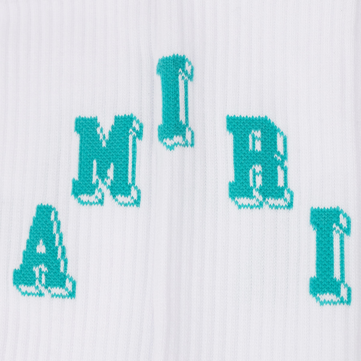 White/Teal Collegiate Tube Socks