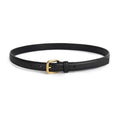 TOTEME Slim Leather Trouser Belt Gold Buckle Unisex Waist Belt