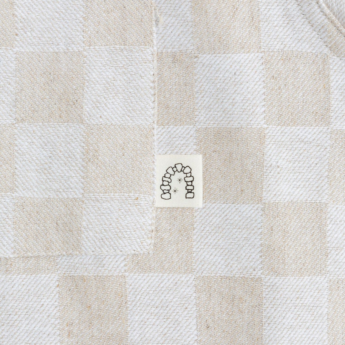 Heresy Trellis Revere Shirt: Ecru Check
