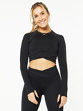 all day wrap waist longsleeve