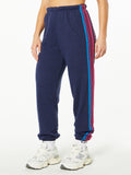 4 STRIPE SWEATPANTS NAVY