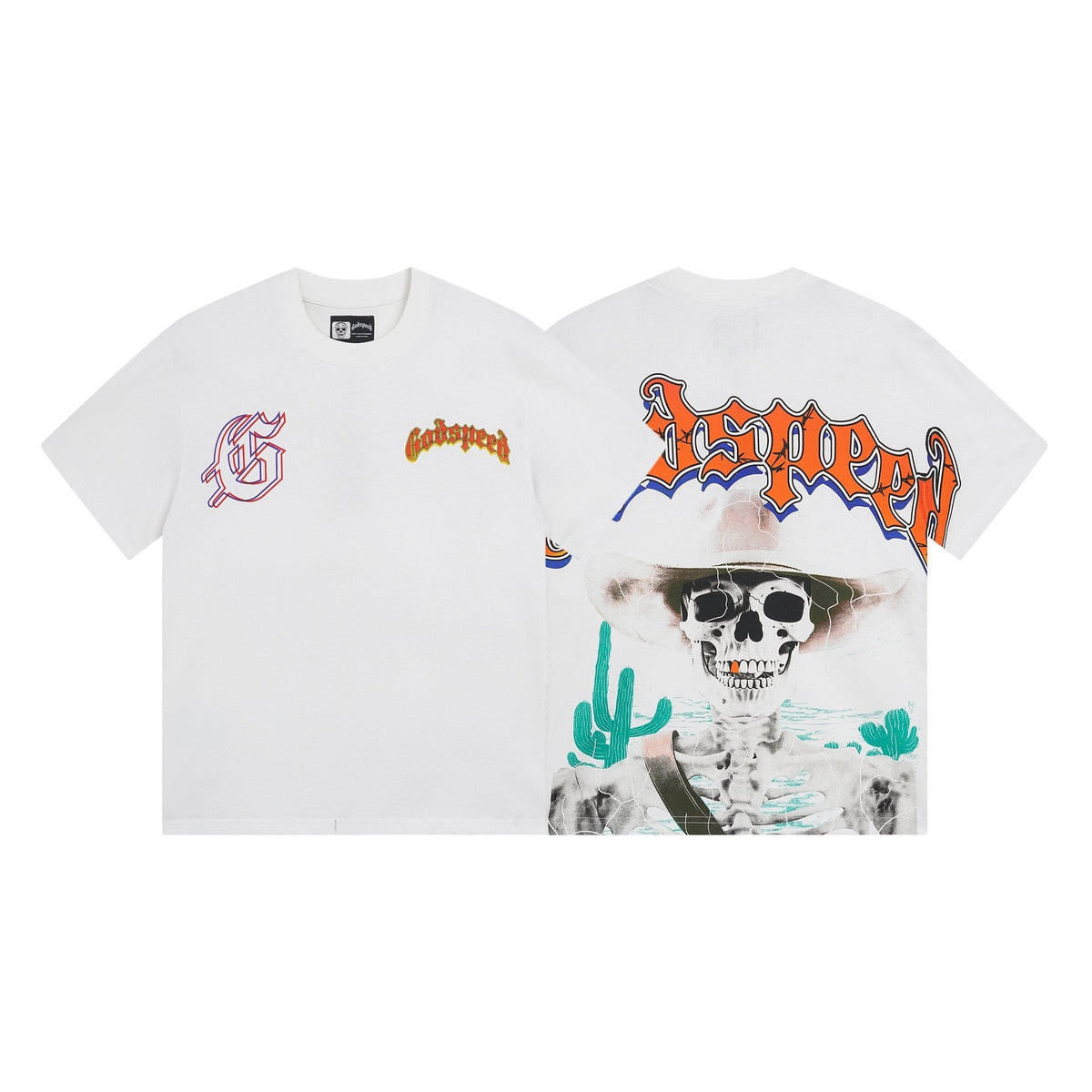 Godspeed Skeleton Desert Graphic T-Shirt