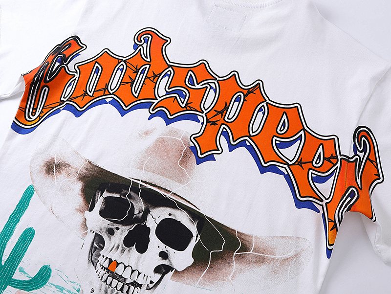 Godspeed Skeleton Desert Graphic T-Shirt