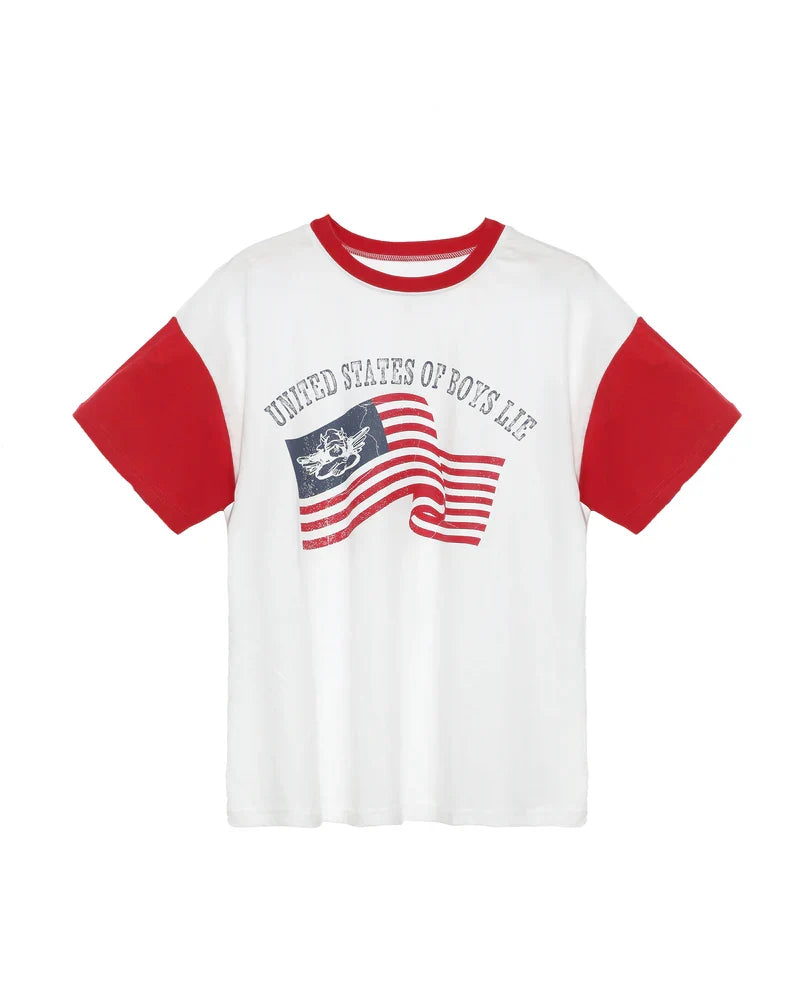 Boys Lie United States of Boys Lie Boyfriend Tee