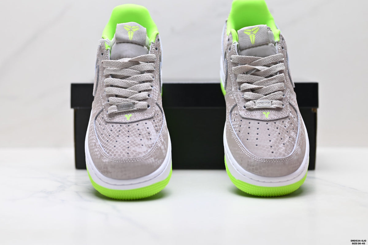 Nike Air Force 1 Low Gray Volt Unisex Sneakers Style 15