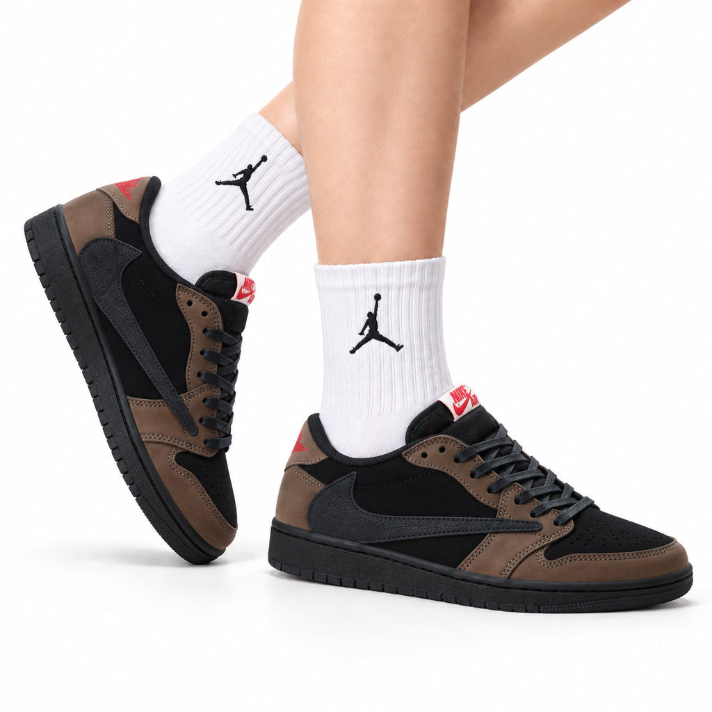 Nike Low-Top Sneakers Black Brown Unisex Style 30