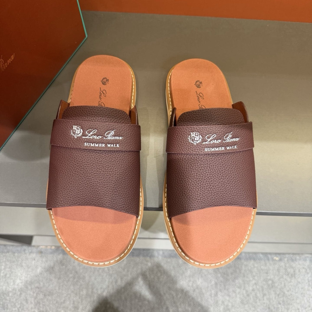 Loro Piana Men's Summer Walk Slide Sandals